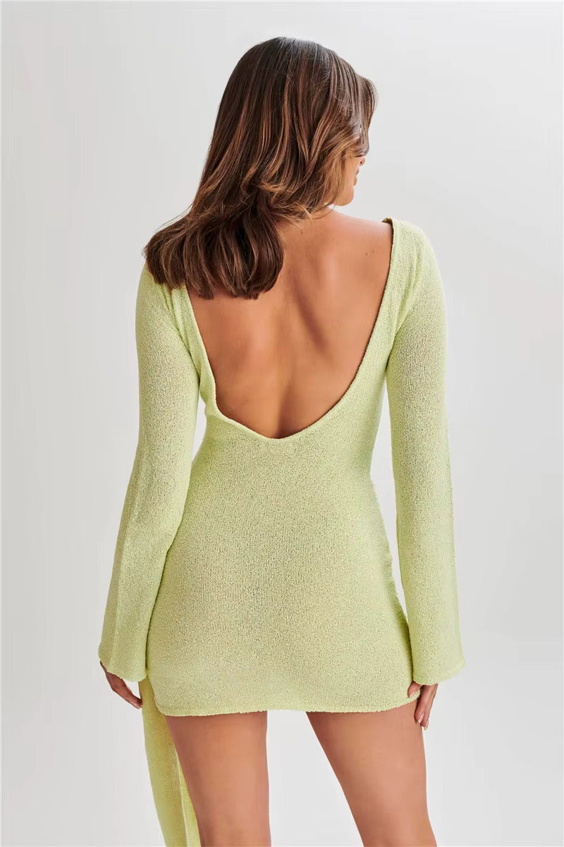 Hailey | Knit Dress with Draped Detail