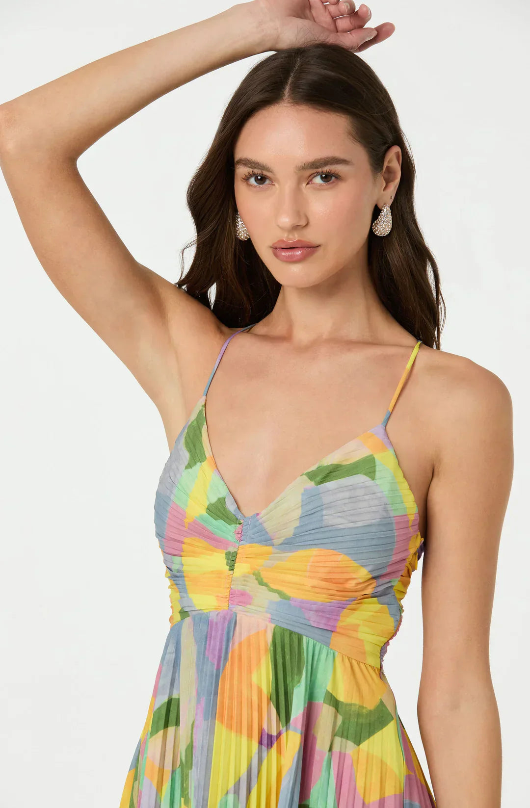 Amara Floral Plissé Maxi